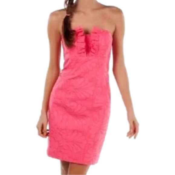 Lilly Pulitzer Dresses & Skirts - Lilly Pulitzer Frankie Dress in Pink Salmon L2